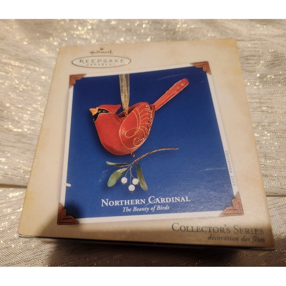 2005 Hallmark Keepsake Northern Cardinal The Beauty of Birds Series Ornament NEW